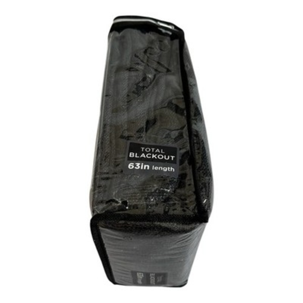 Quinn Total Blackout Grommet Top Curtain Panel 50x63 BLACK Energy Efficient NIB - Picture 4 of 4